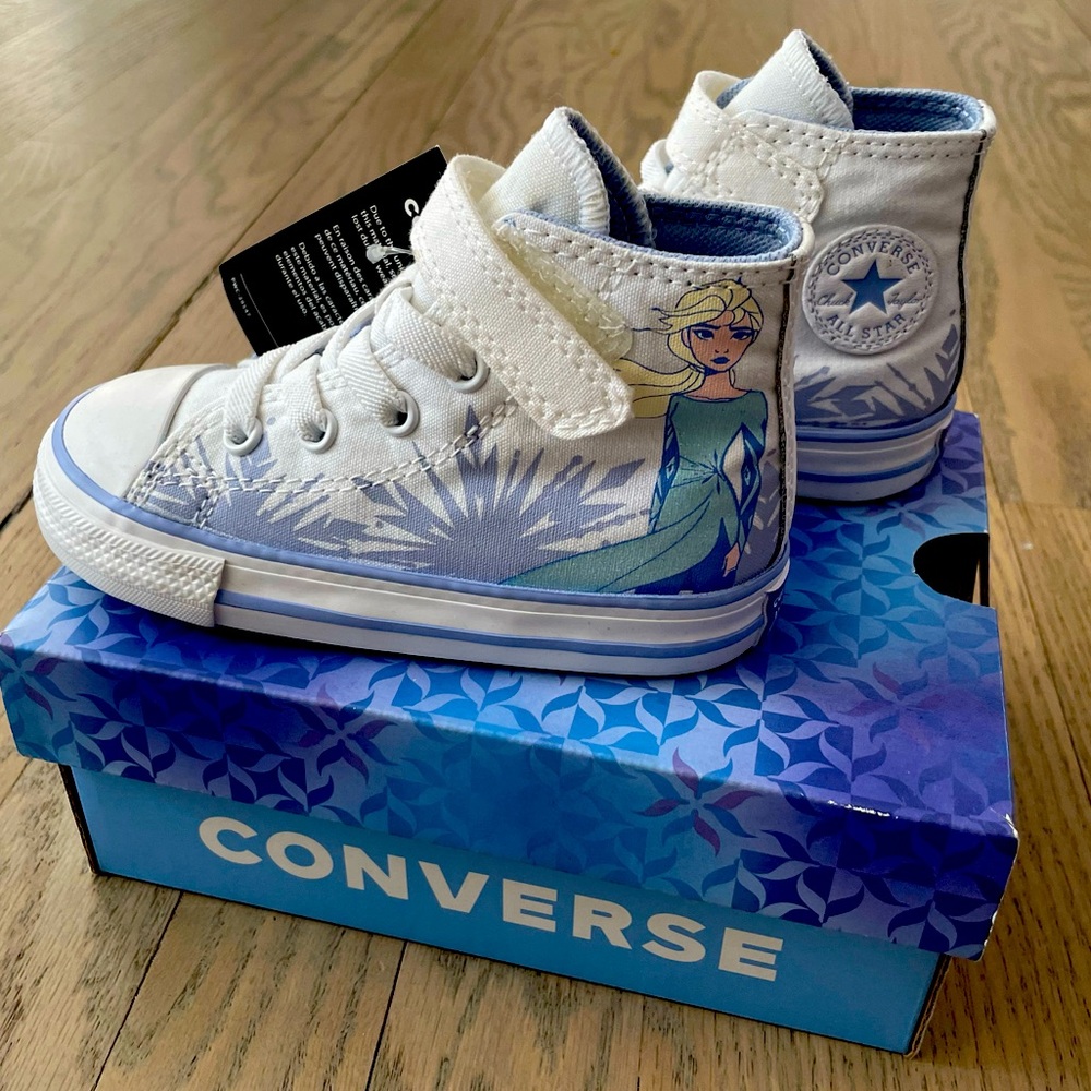 Frozen 2 converse high tops - toddler girl size 7